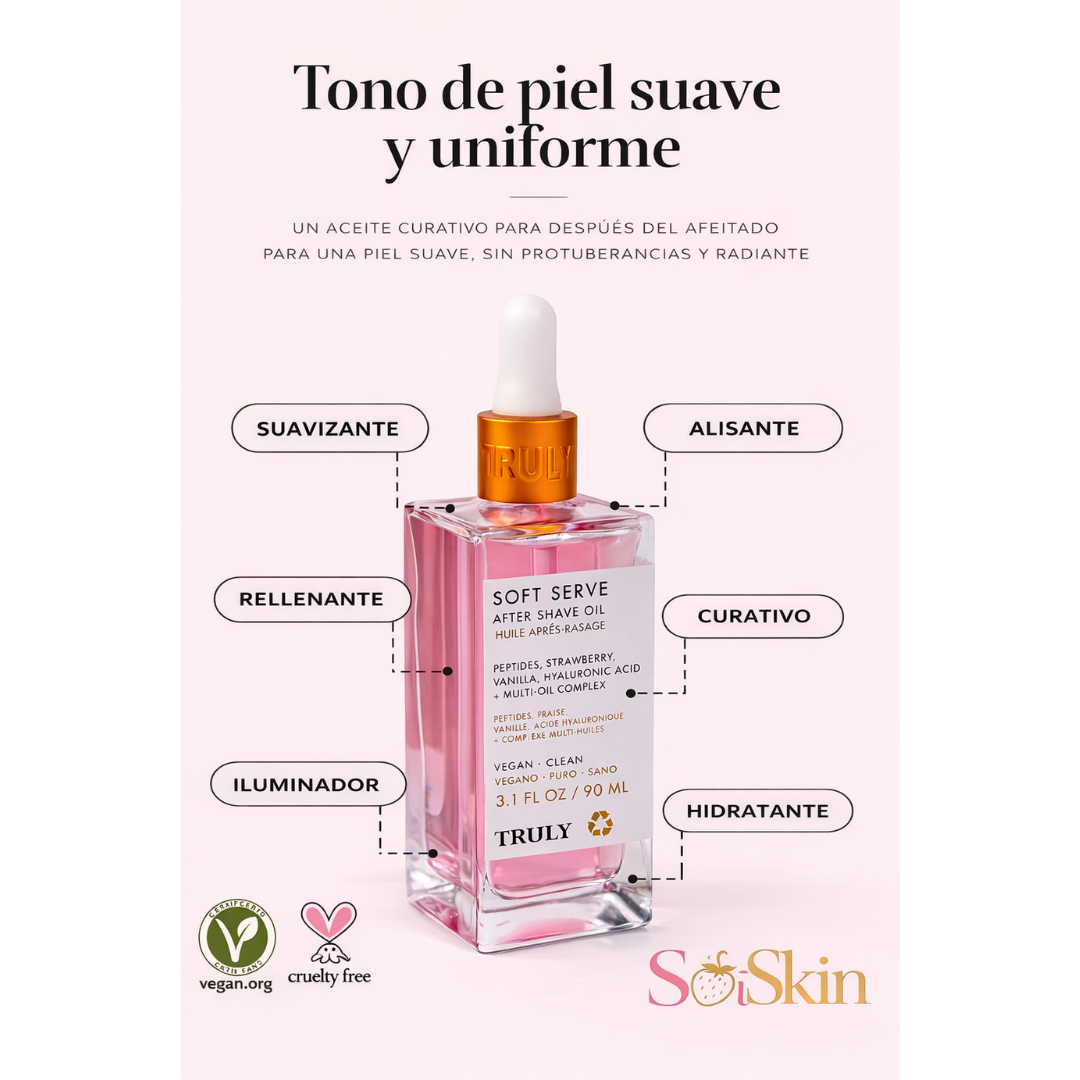 Aceite despues de afeitado de Lujo y Crema hidratante voluminosa para suavidad después del afeitado